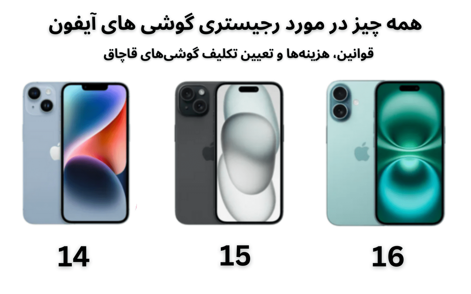 همه چیز در مورد رجیستری گوشی های آیفون‌ ۱۴، ۱۵ و ۱۶