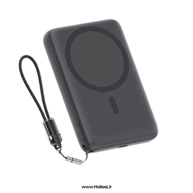 پاوربانک 22.5 وات بی سیم کیو سی وای مدل PBW10A Magnetic ظرفیت 10000 میلی آمپر ساعت
