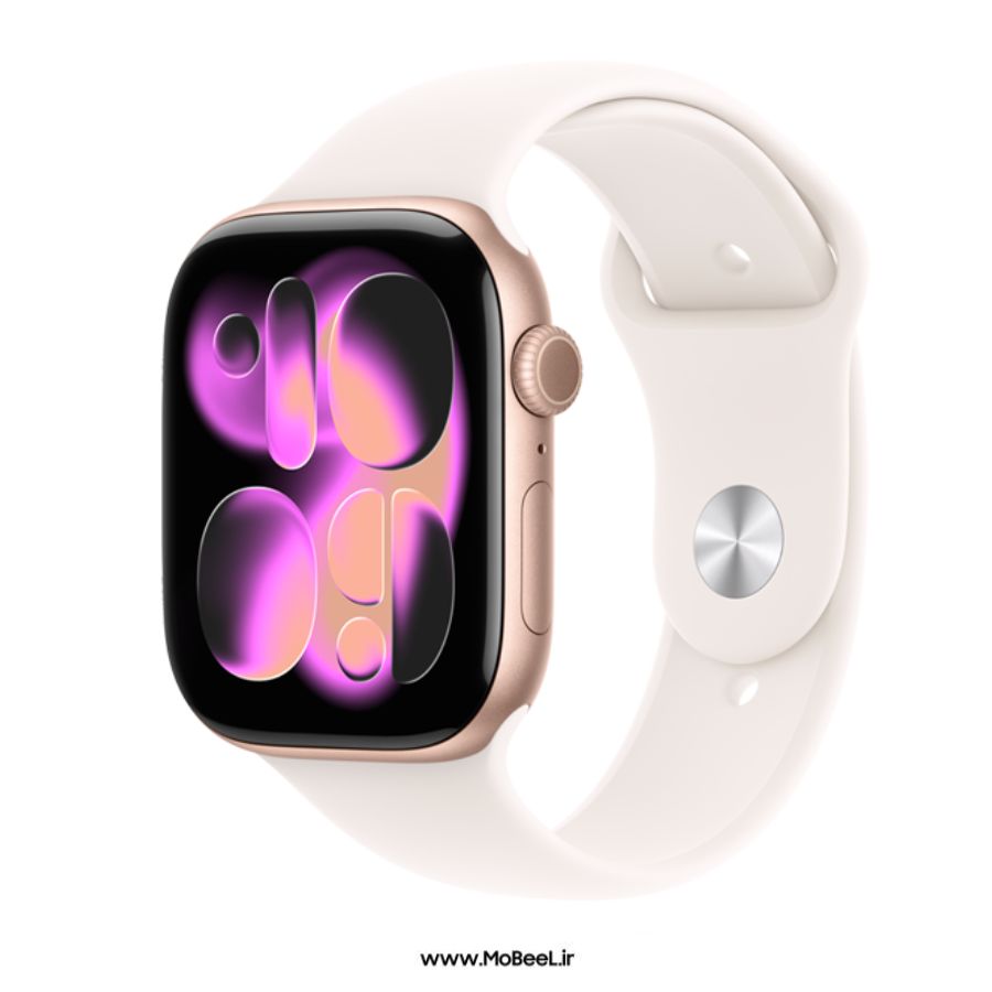 اپل واچ سری 11 مدل 46mm بدنه آلومینیوم با بند سیلیکونی